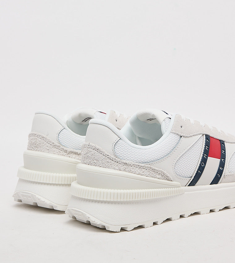 Tommy Jeans Suede Cleat Mixed Texture Trainers