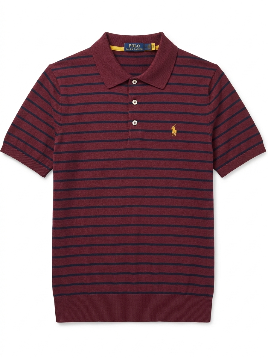 POLO RALPH LAUREN STRIPE KNIT T-SHIRTS