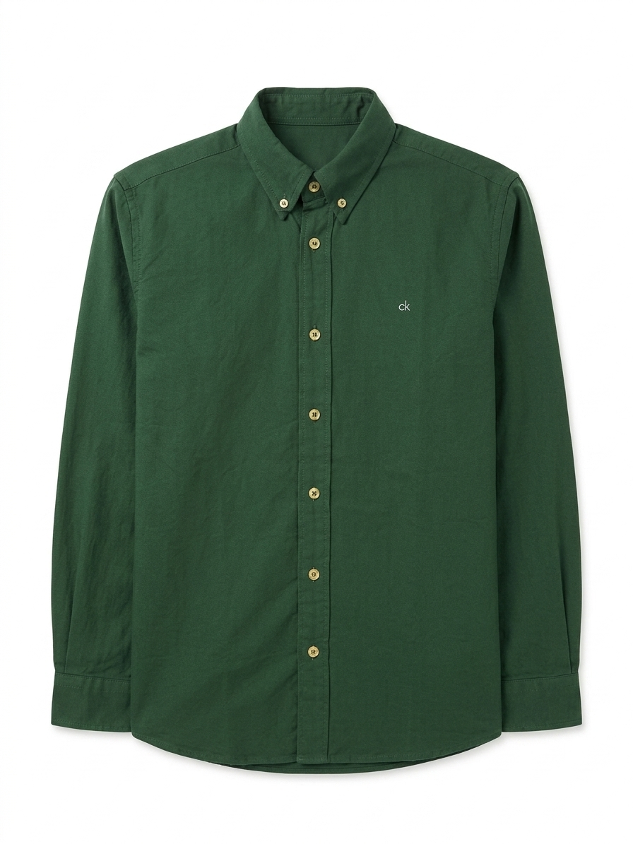 Calvin Klein logo-embroidered button-down shirt - Urban store