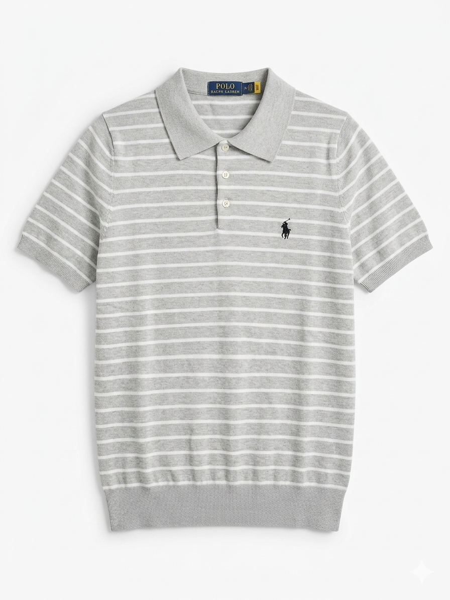 POLO RALPH LAUREN STRIPE KNIT T-SHIRTS