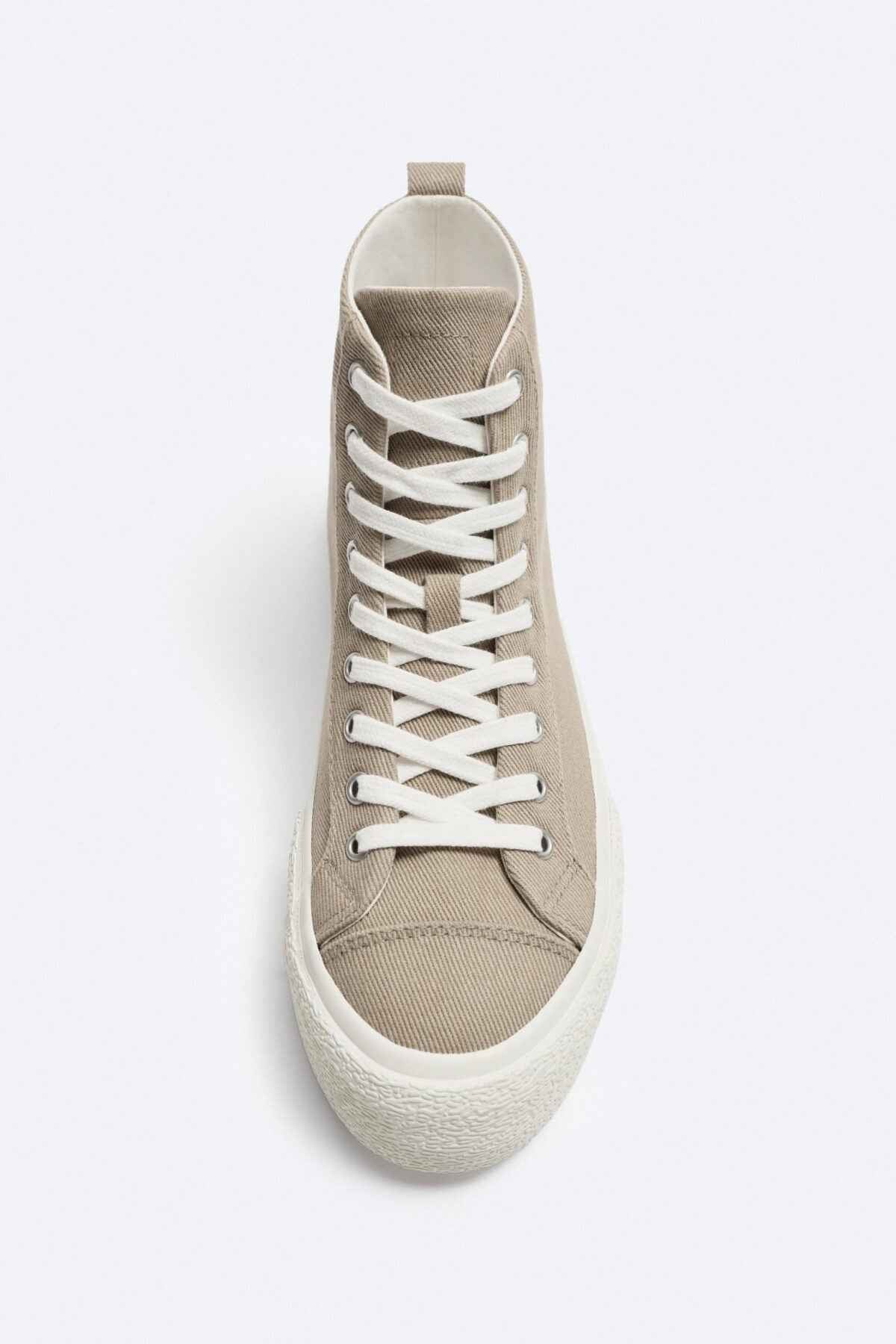 ZARA CONTRASTING HIGH-TOP SNEAKERS