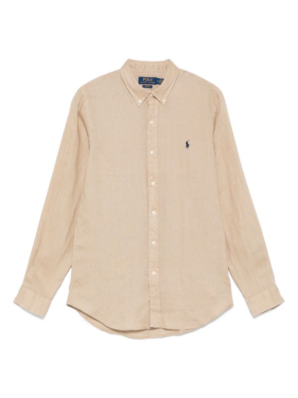 POLO RALPH LAUREN LINEN BASIC SHIRT