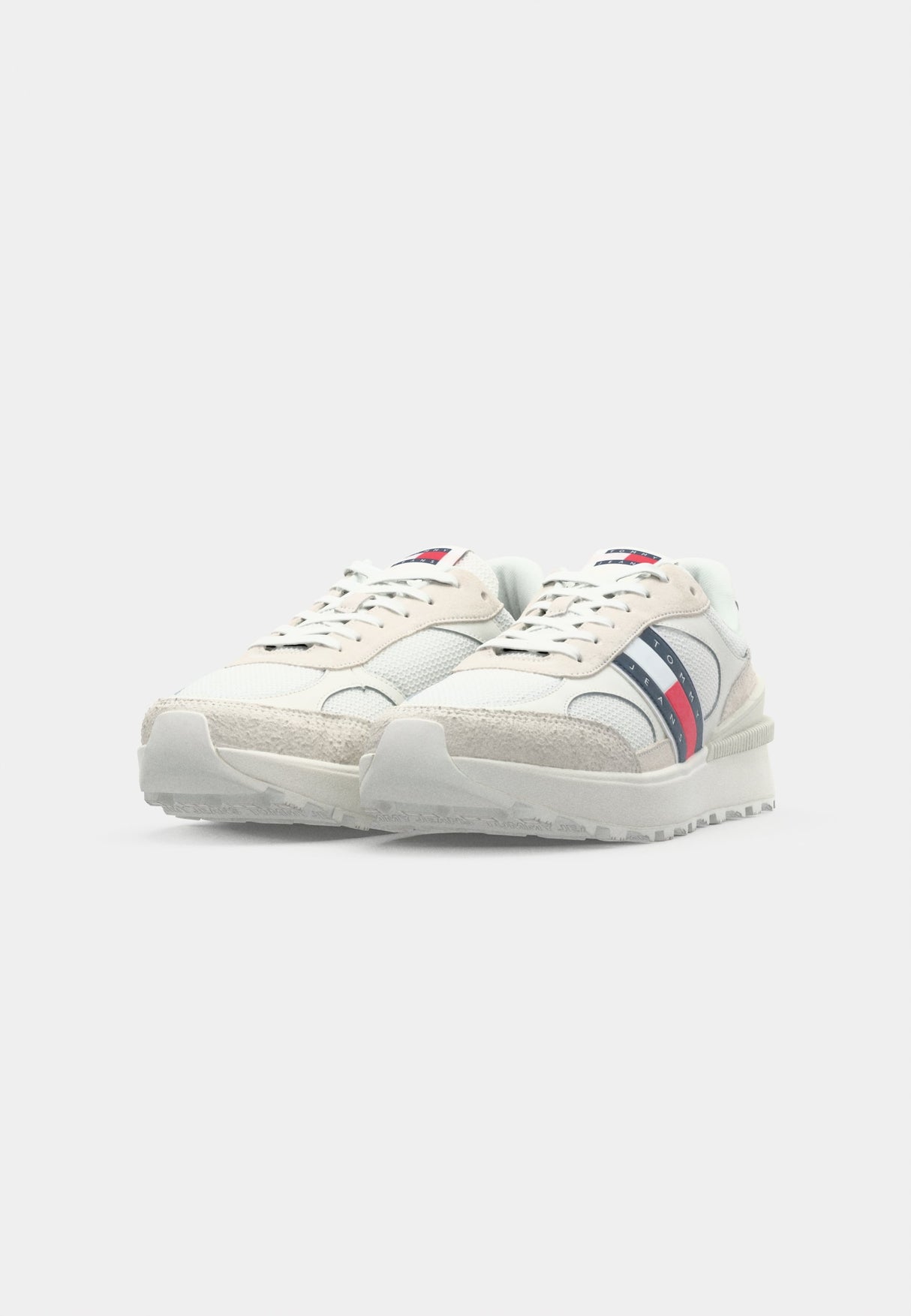 Tommy Jeans Suede Cleat Mixed Texture Trainers - Urban store