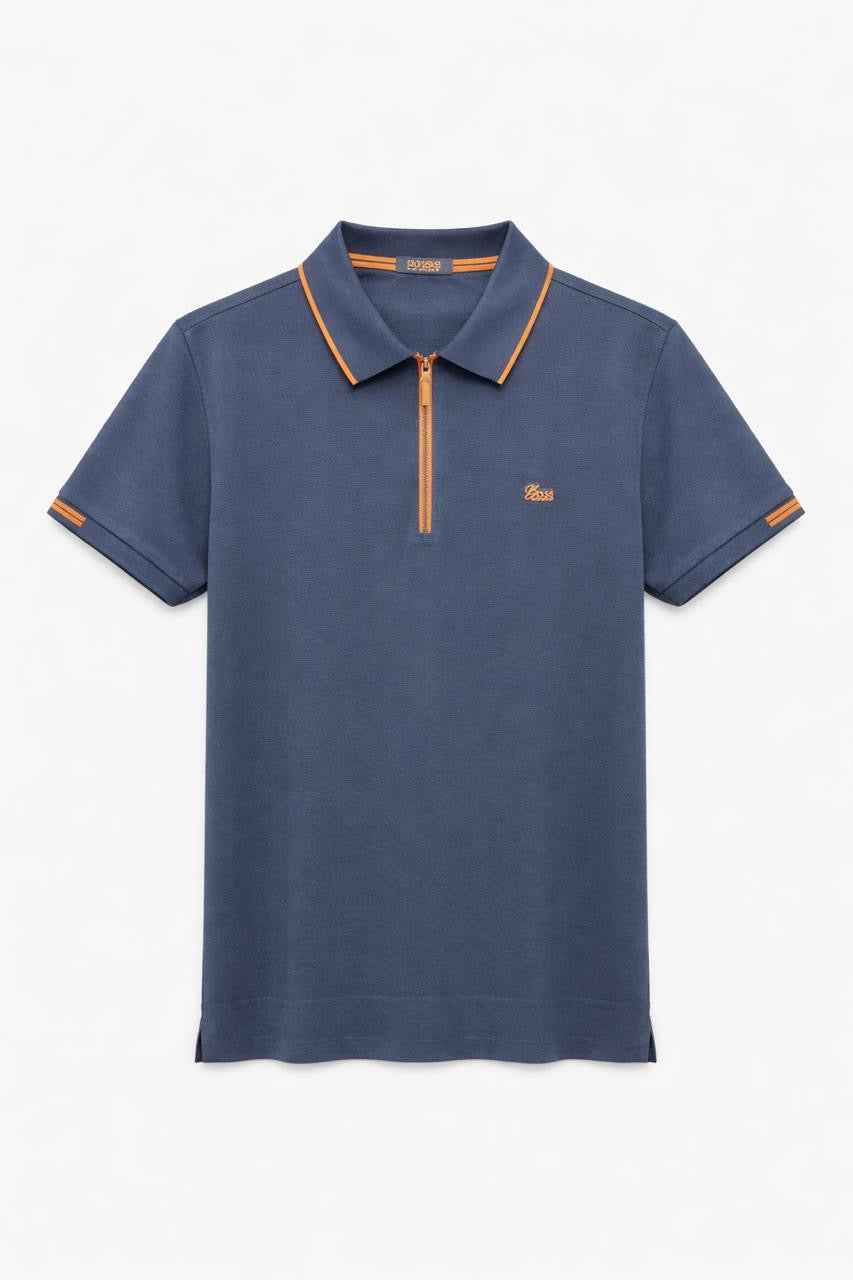 BOSS QUARTER ZIPPER POLO