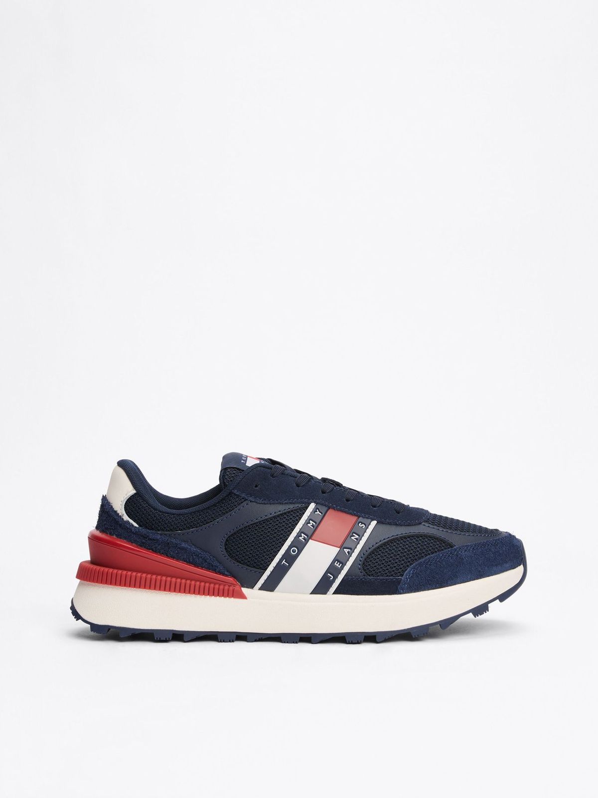 Tommy Jeans Suede Cleat Mixed Texture Trainers