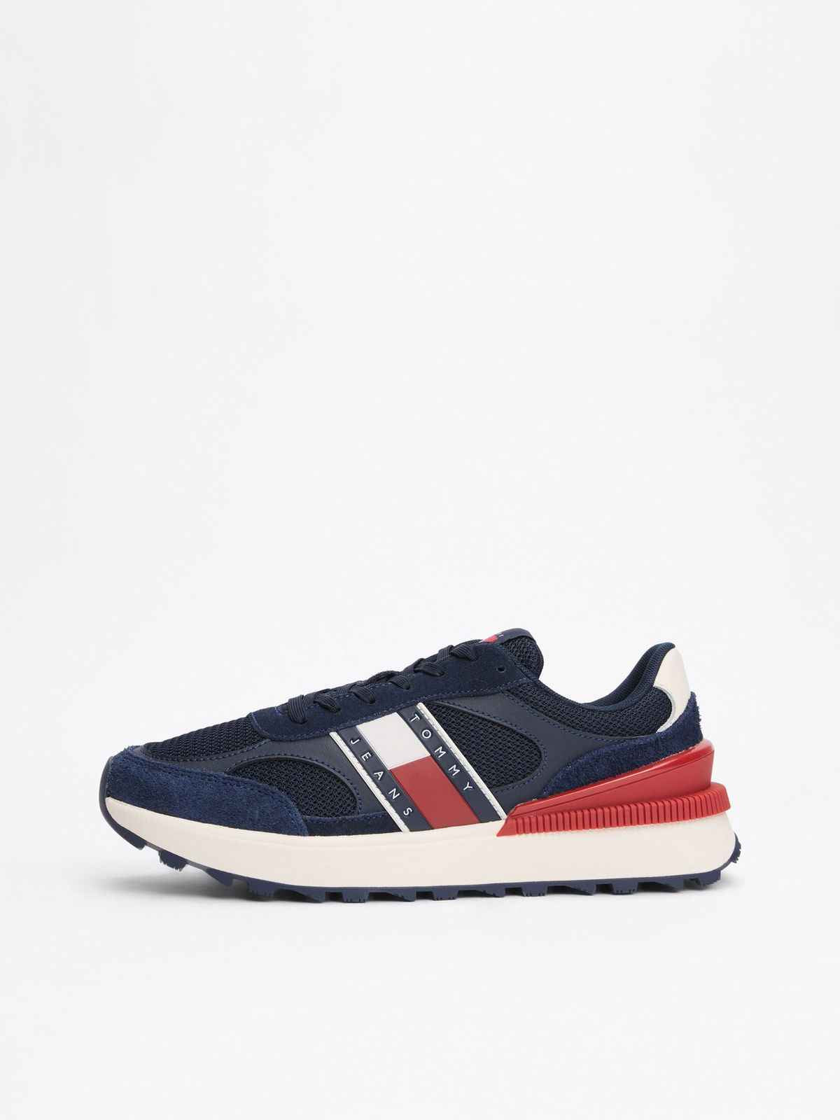 Tommy Jeans Suede Cleat Mixed Texture Trainers