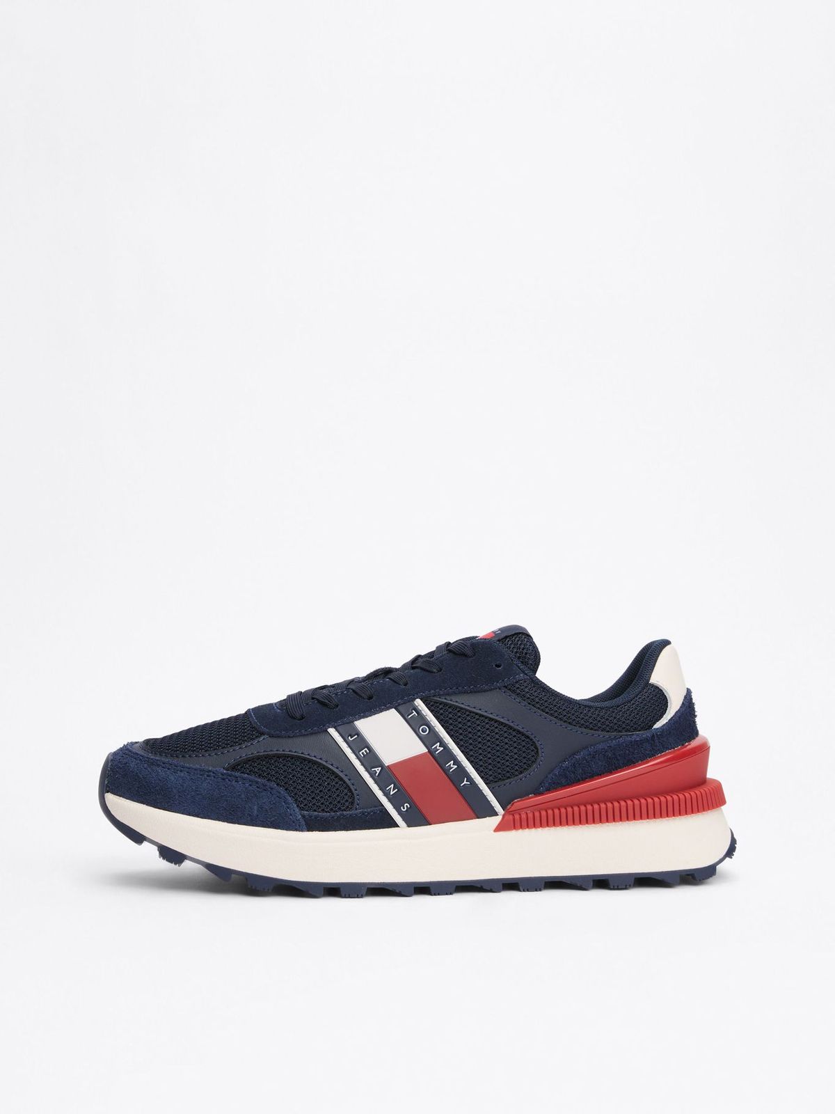 Tommy Jeans Suede Cleat Mixed Texture Trainers
