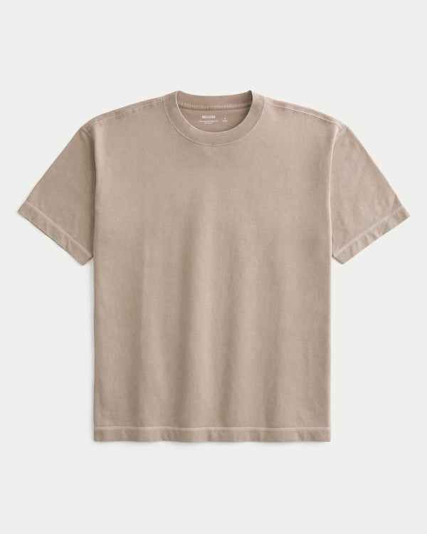 Hollister Boxy Heavyweight Cotton Camo Crew T-Shirt
