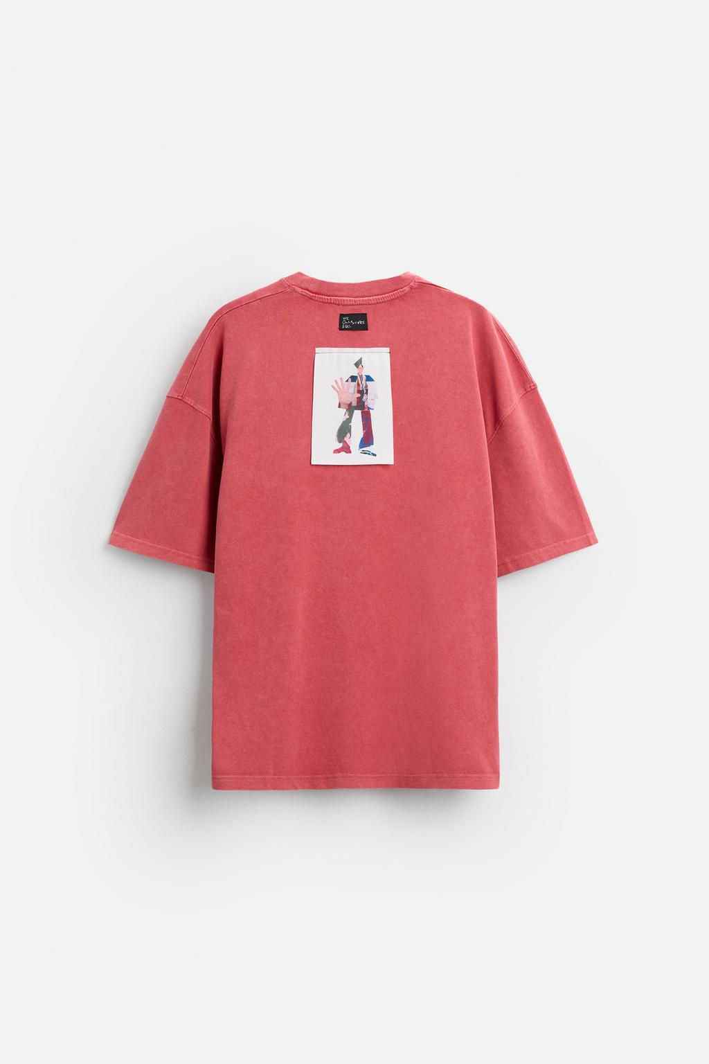ZARA CONTRAST WITH PATH T-shirt