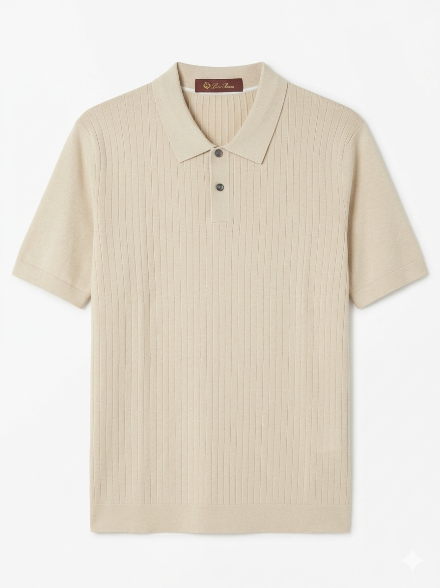 LORO PIANA STRIPED KNITTED T-SHIRT - Urban store