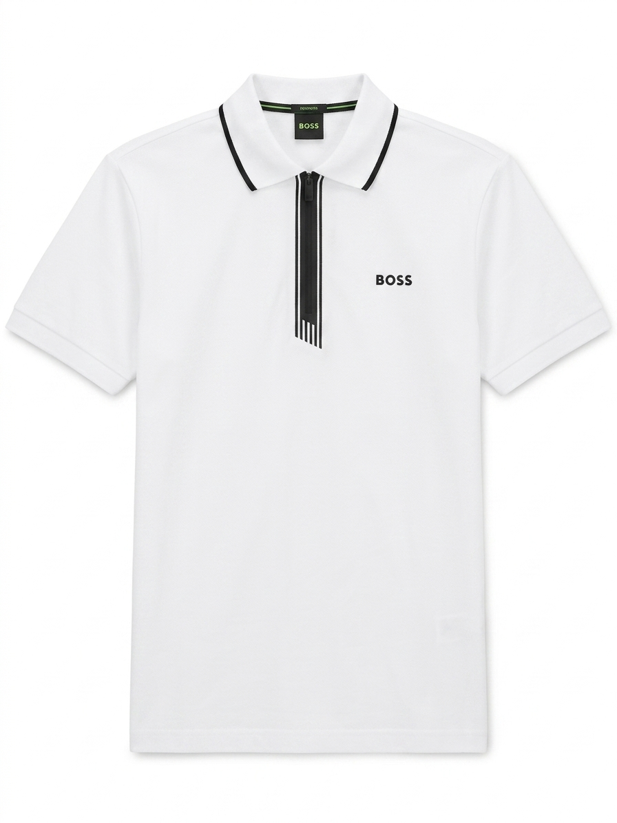 BOSS WITH ZIP PLACKET T-shirt