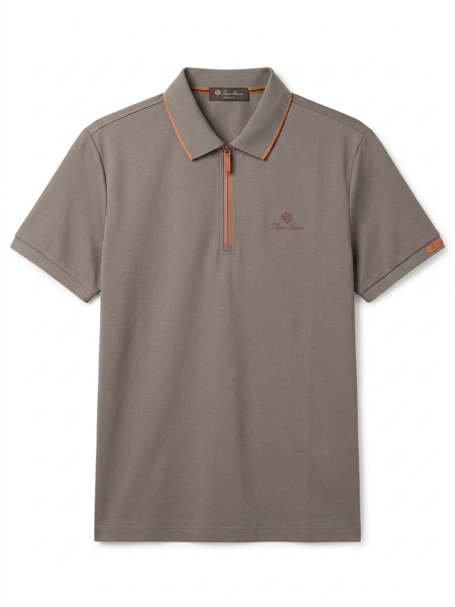 LORO PIANA TEXTURE POLO SHIRT