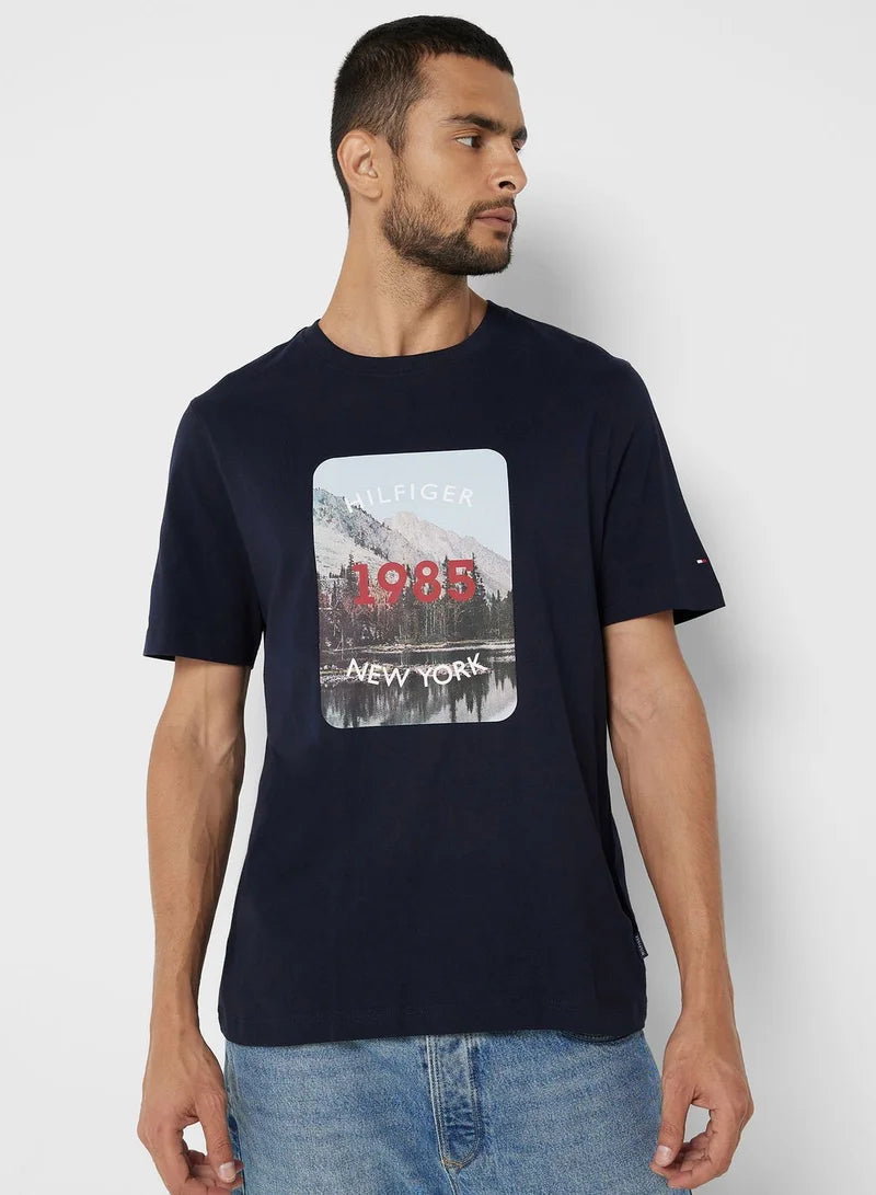 TOMMY HILFIGER PRINTED T-SHIRT