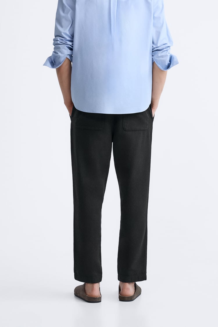 ZARA COTTON LINEN PANT