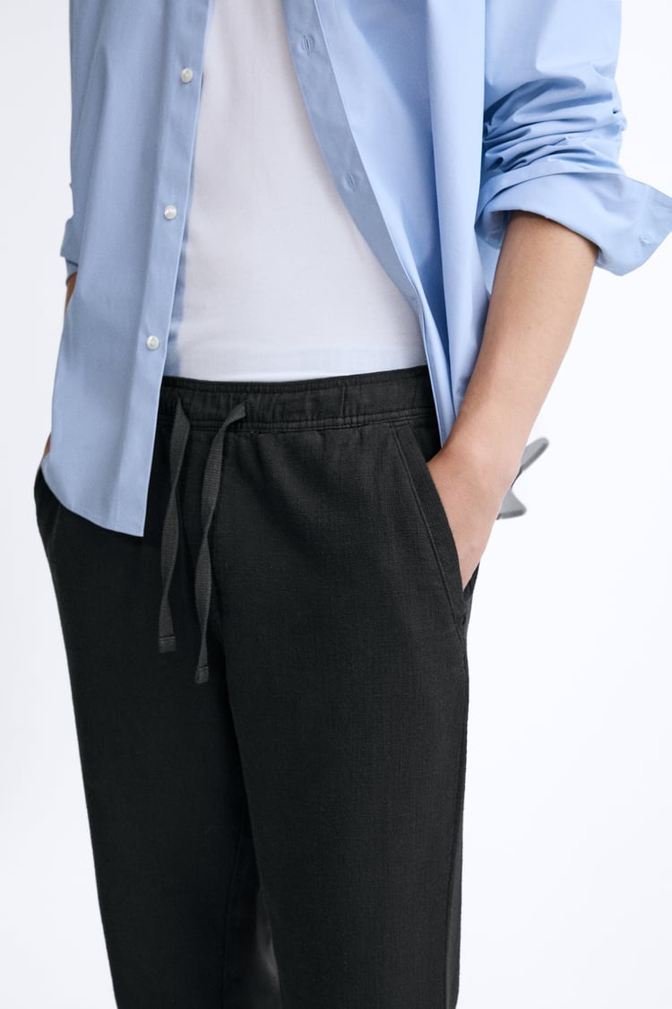 ZARA COTTON LINEN PANT