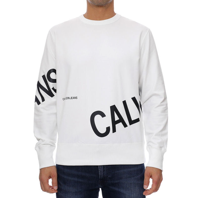 Calvin Klein logo-print crew neck sweatshirt