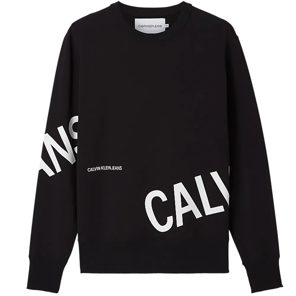 Calvin Klein logo-print crew neck sweatshirt