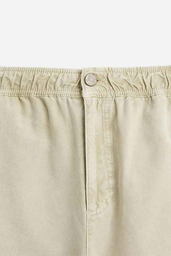 Zara distressed canvas trousers