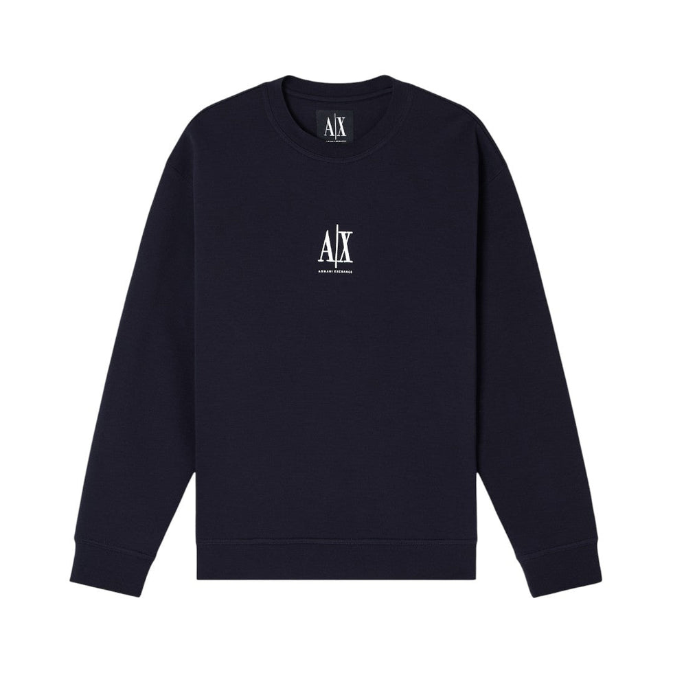 Armani Exchange Crewneck Sweatshirt With Embroidered Logo