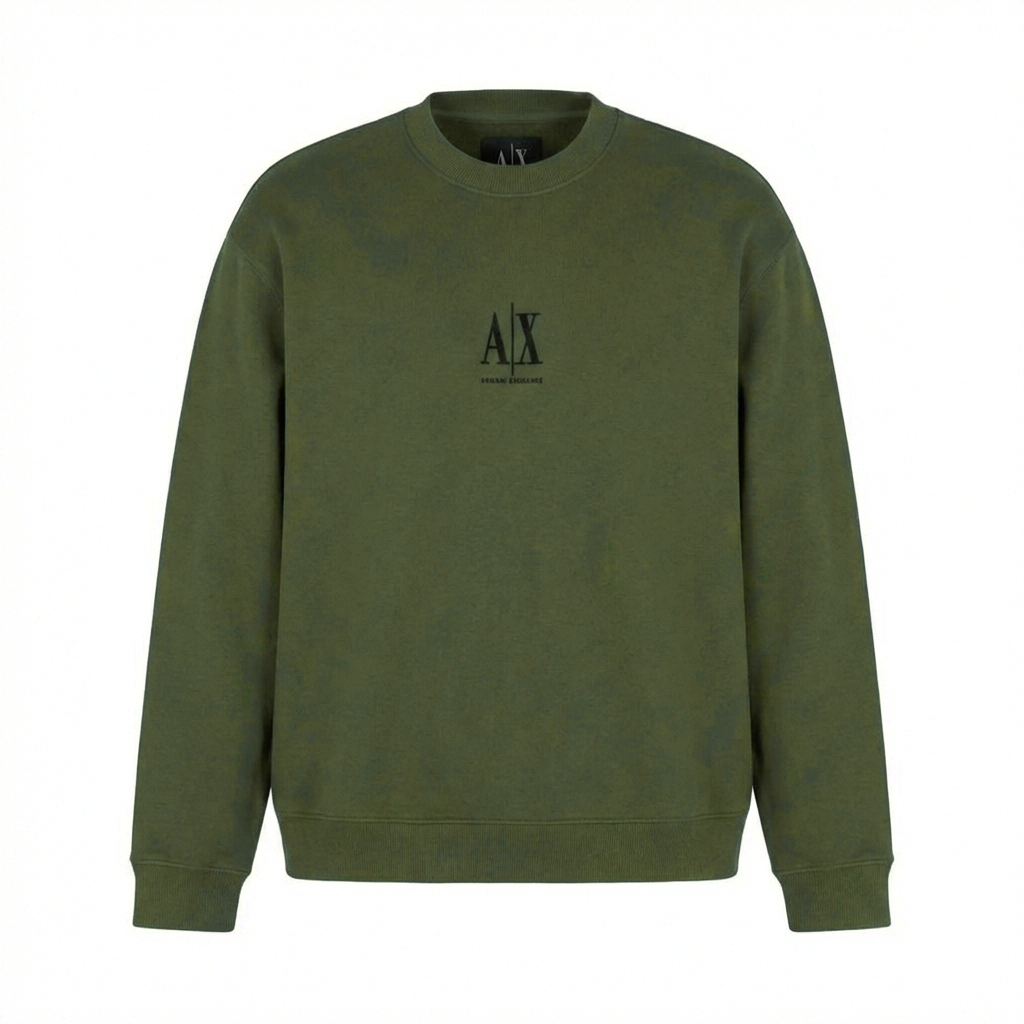 Armani Exchange Crewneck Sweatshirt With Embroidered Logo