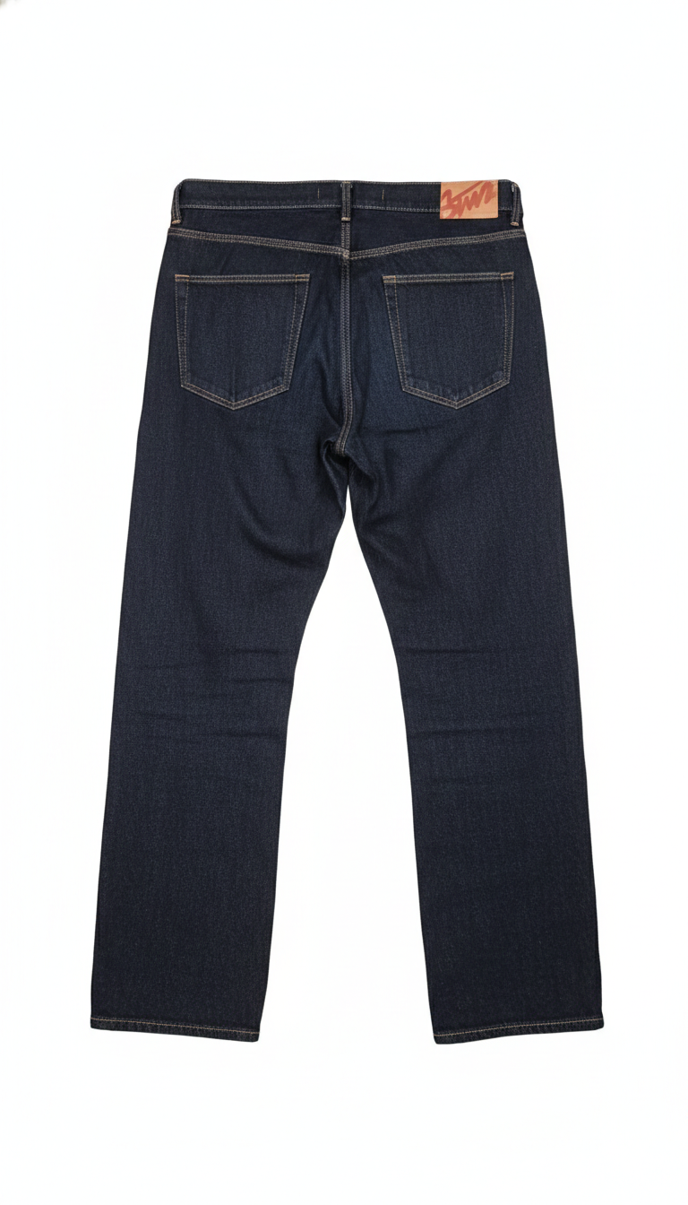 Pull&Bear Wide Leg Raw Jeans