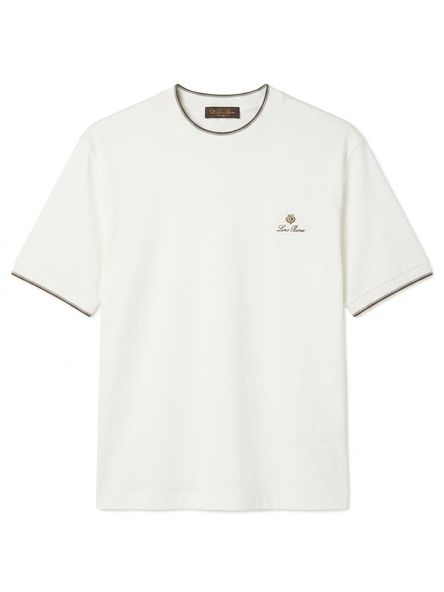 Loro Piana - Logo-Embroidered Cotton-Jersey T-Shirt