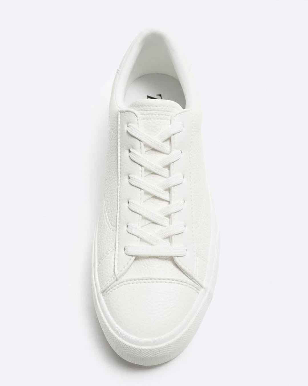 ZARA CANVAS MONOCHROME TRAINERS