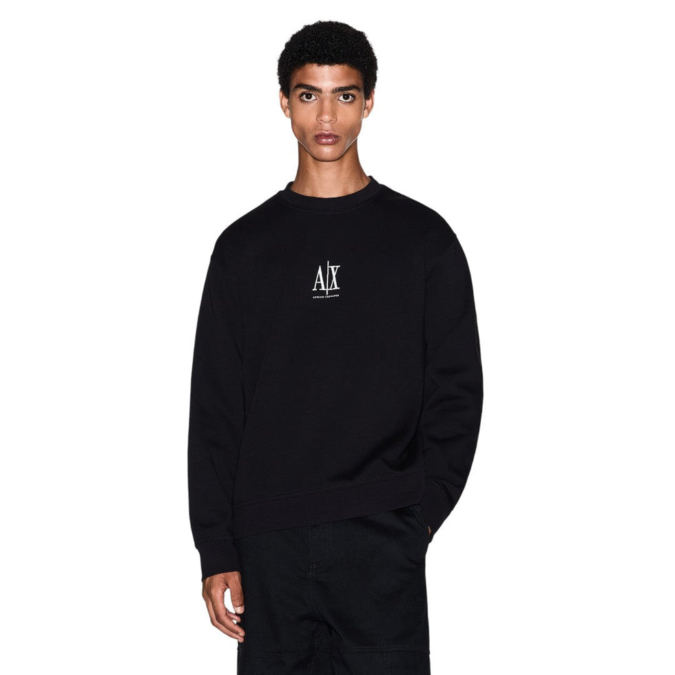 Armani Exchange Crewneck Sweatshirt With Embroidered Logo