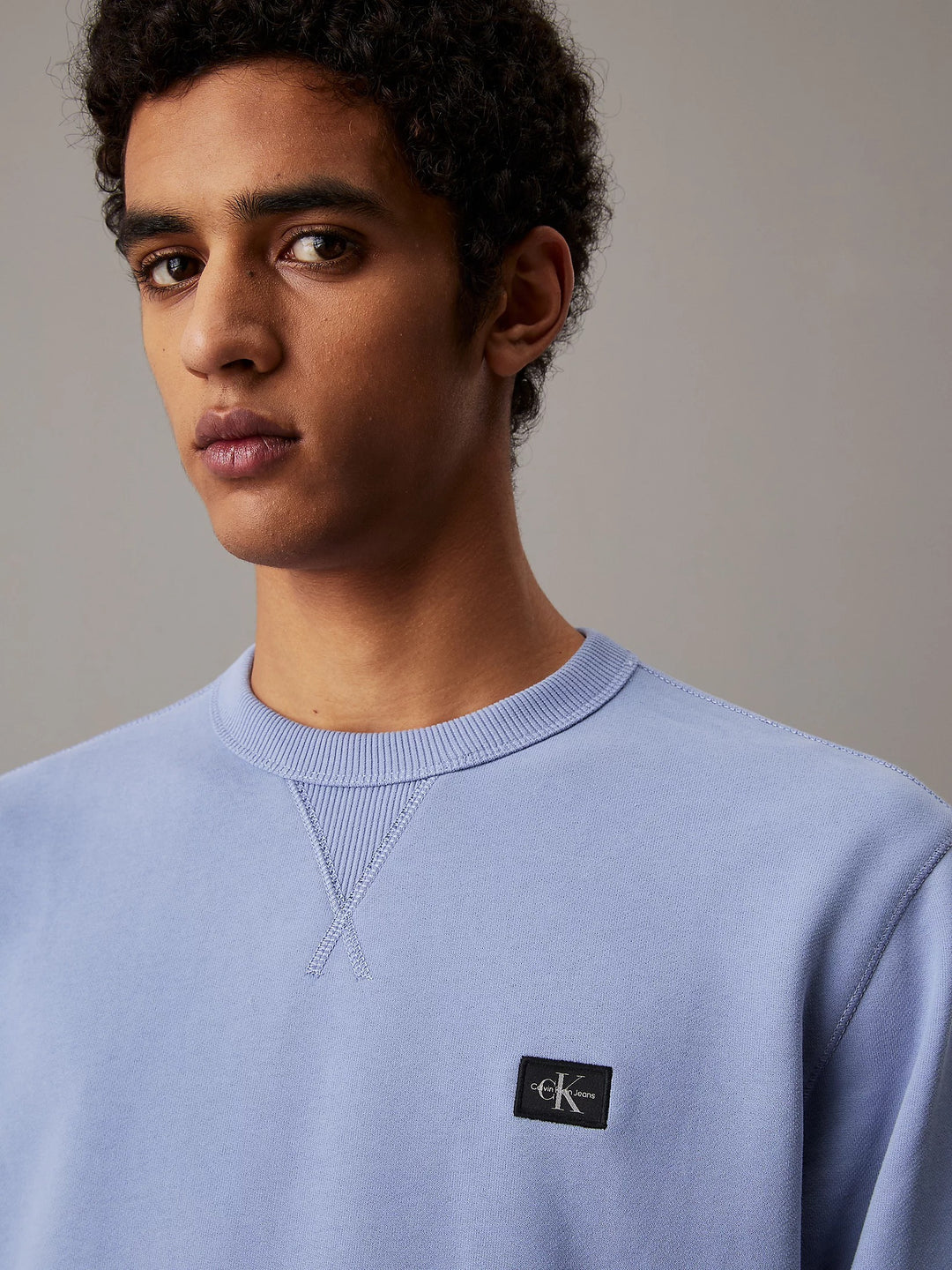 Calvin Klein Terry Badge Sweatshirt in Tempest