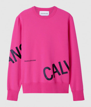Calvin Klein logo-print crew neck sweatshirt