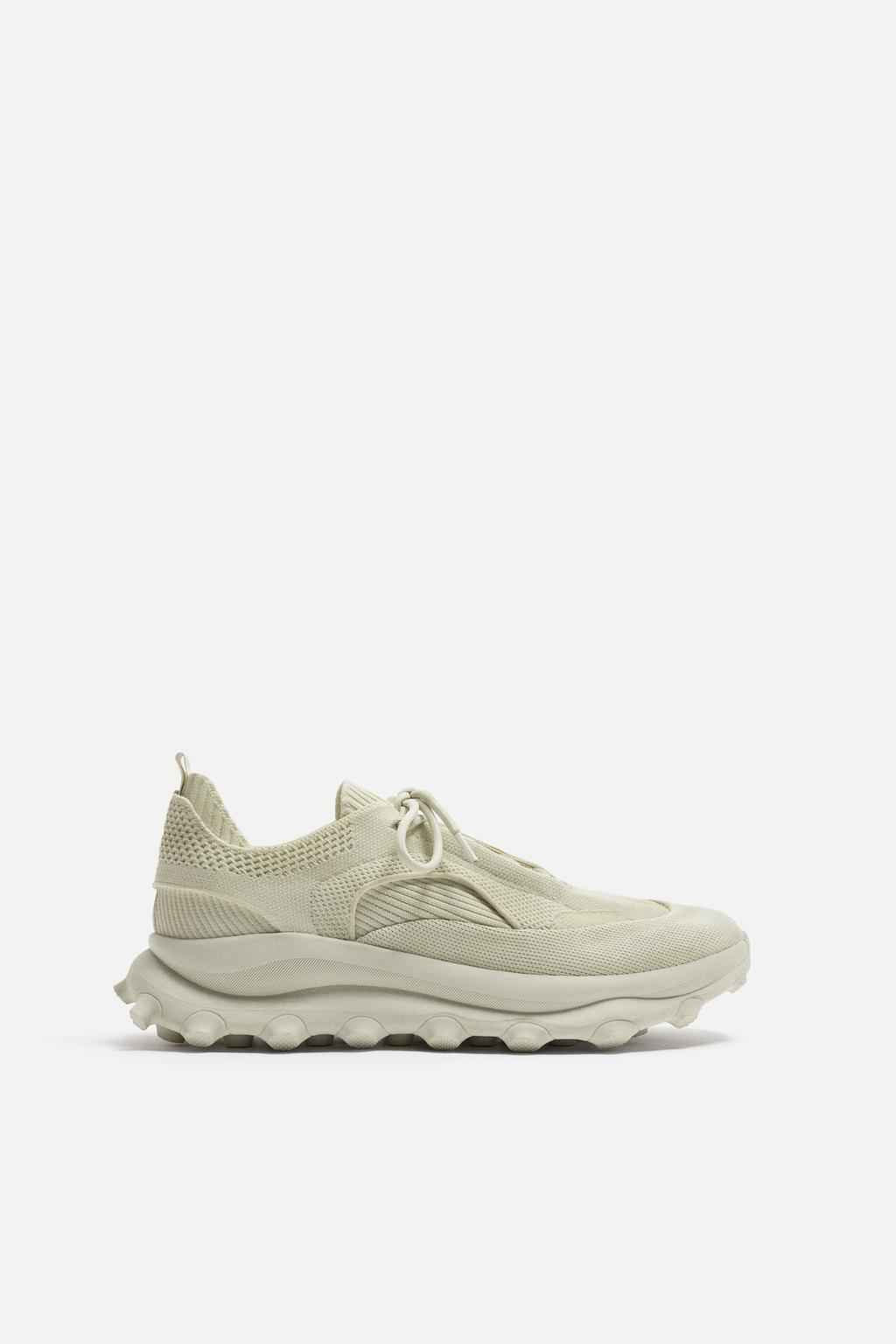 ZARA CHUNKY KNIT SNEAKERS