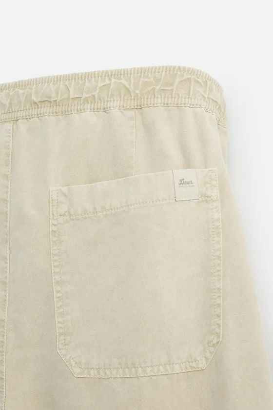 Zara distressed canvas trousers