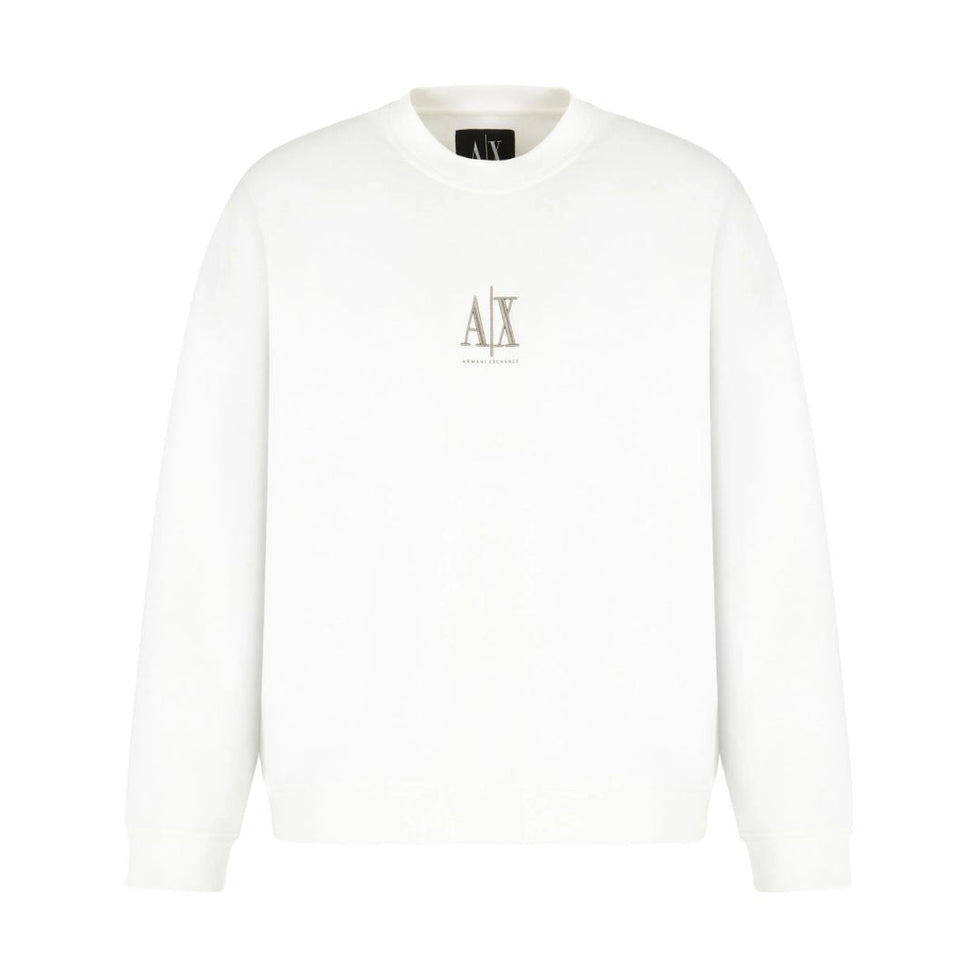 Armani Exchange Crewneck Sweatshirt With Embroidered Logo