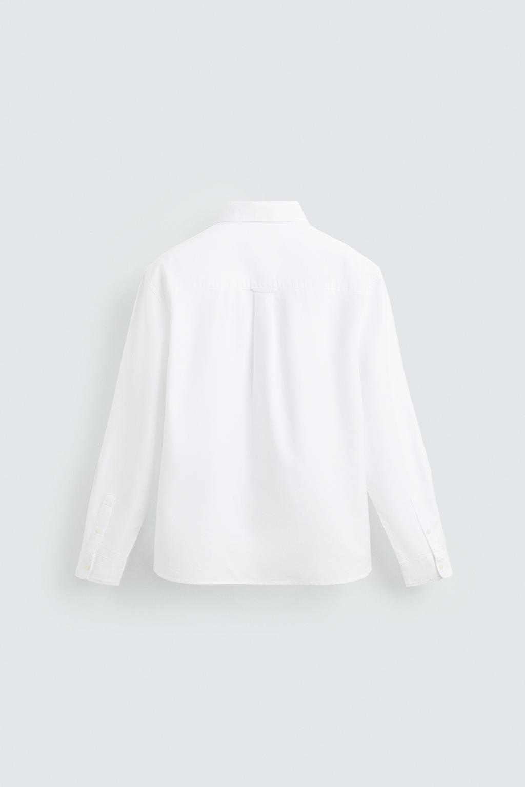 ZARA TEXTURED OXFORD SHIRT