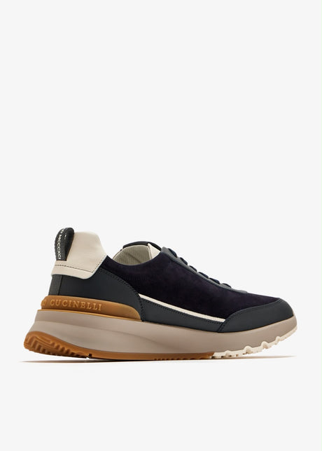 BRUNELLO CUCINELLI suede runner sneakers