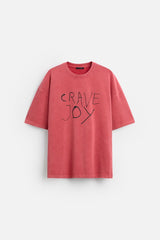 ZARA TSHIRT WITH CONTRAST PATCH