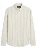 POLO RALPH LAUREN LINEN WITH THIN STRIPE SHIRT