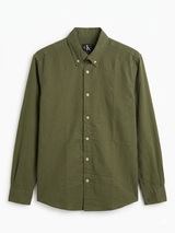 Calvin Klein logo-embroidered button-down shirt - Urban store