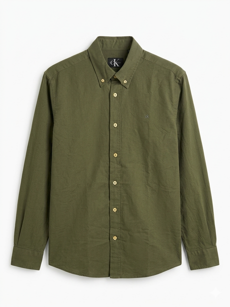 Calvin Klein logo-embroidered button-down shirt - Urban store