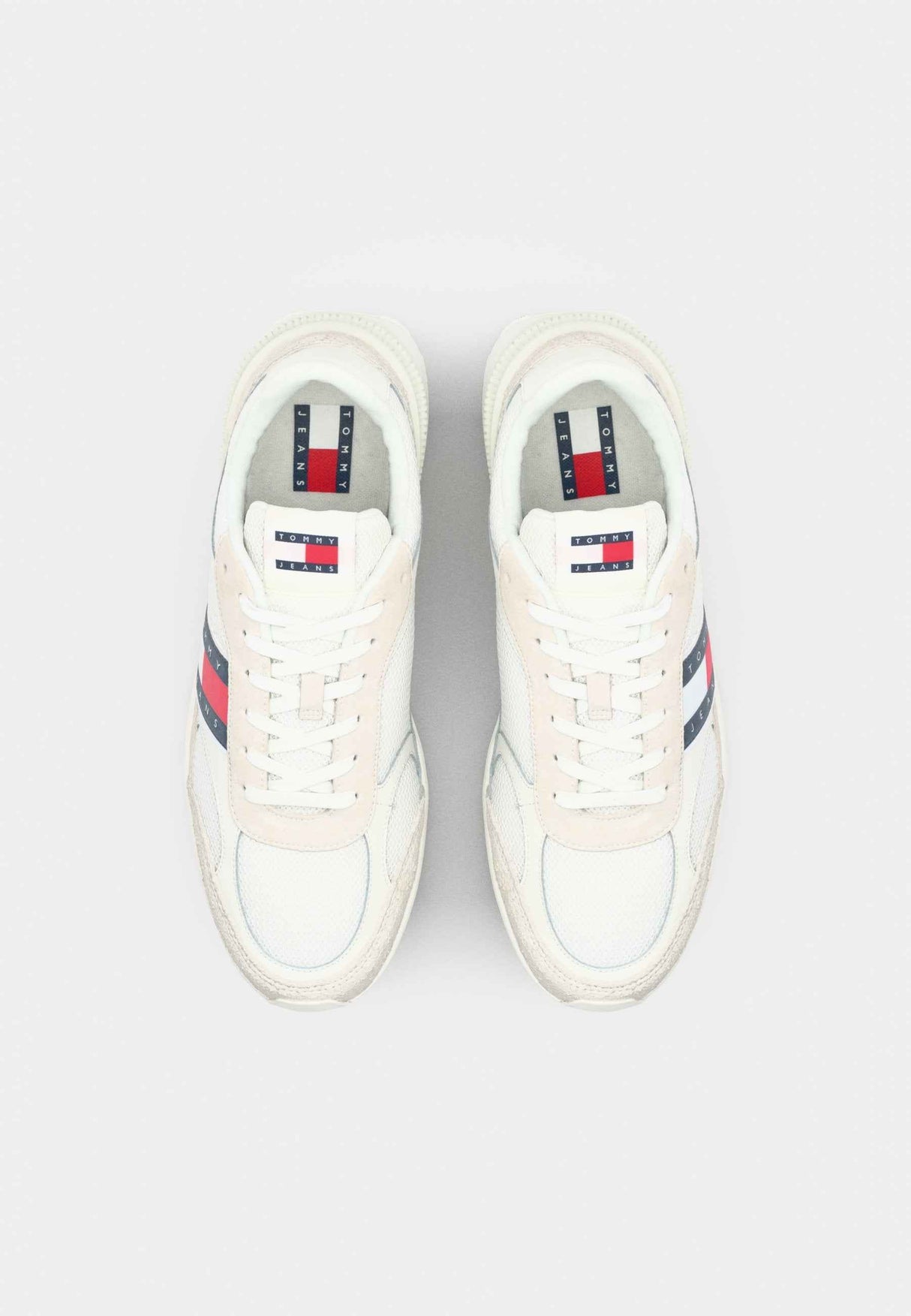 Tommy Jeans Suede Cleat Mixed Texture Trainers
