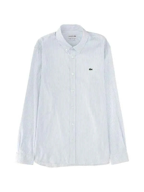 LACOSTE STRIPED OXFORD SHIRT