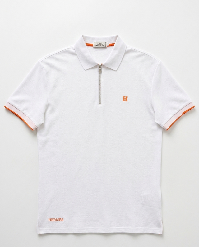 HERMES QUARTER ZIPPER POLO