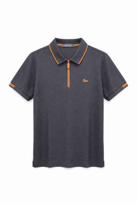 BOSS QUARTER ZIPPER POLO