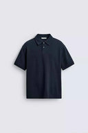 ZARA REGULAR FIT TEXTURED POLO SHIRT
