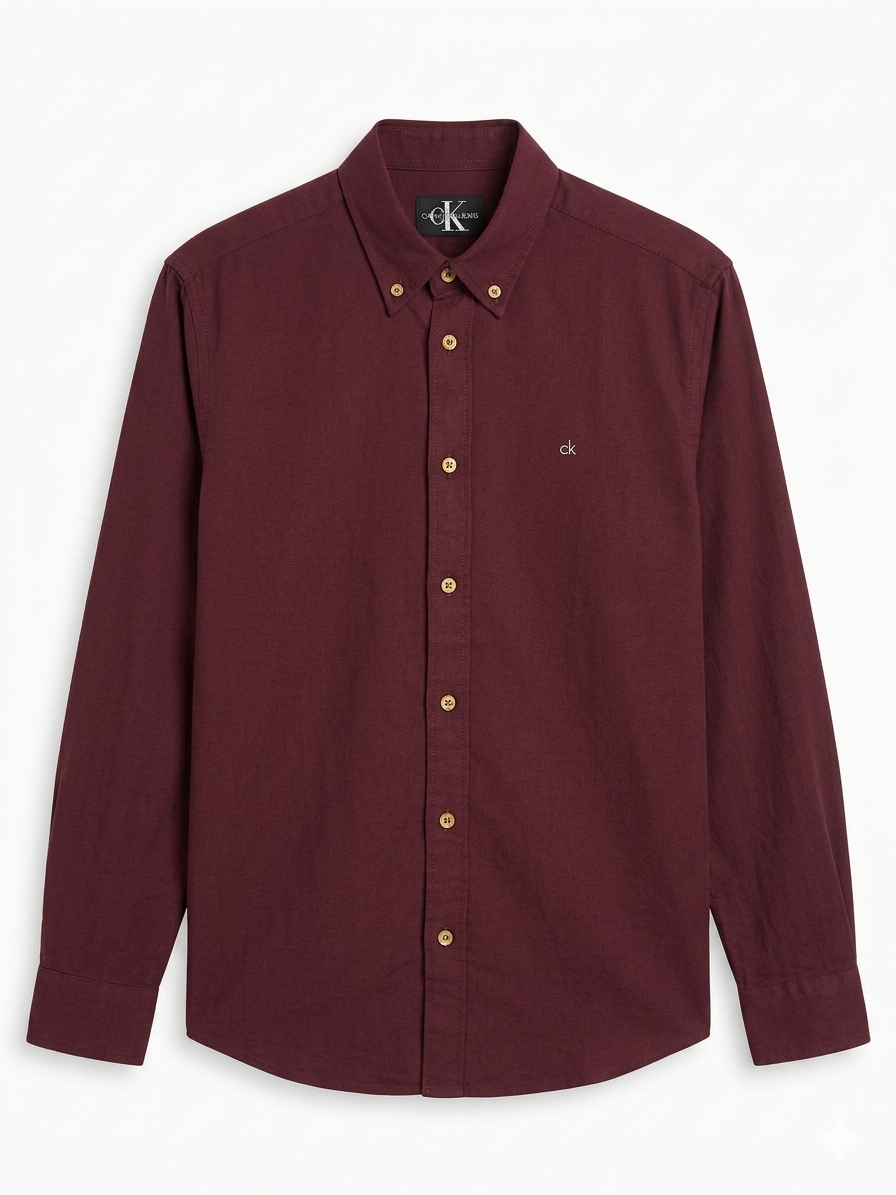 Calvin Klein logo-embroidered button-down shirt - Urban store