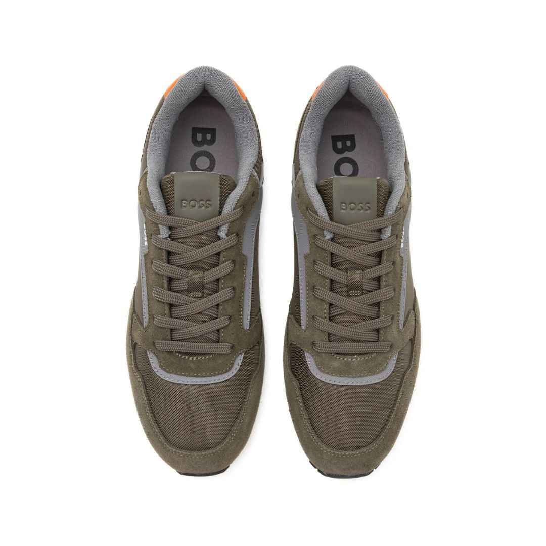 BOSS Sneakers with a stitched design