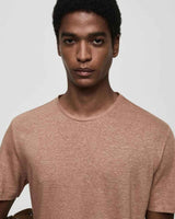 MANGO SLIM-FIT LINEN T-SHIRT
