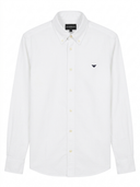 Emporio Armani logo-embroidered button-down shirt - Urban store