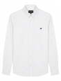 Emporio Armani logo-embroidered button-down shirt - Urban store