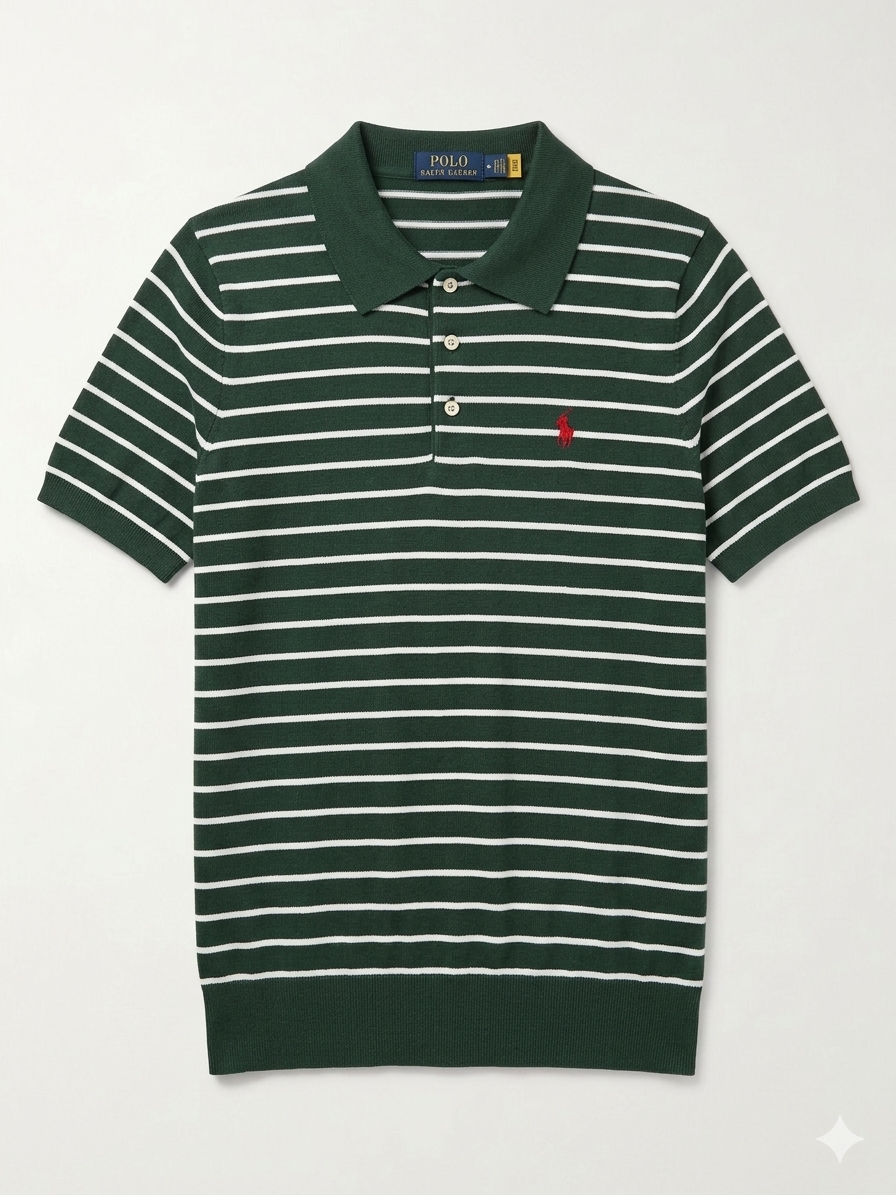 POLO RALPH LAUREN STRIPE KNIT T-SHIRTS